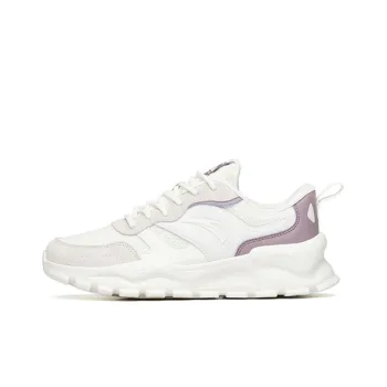 Anta Abrasion Resistant Low Top Training Shoes Women's White Purple