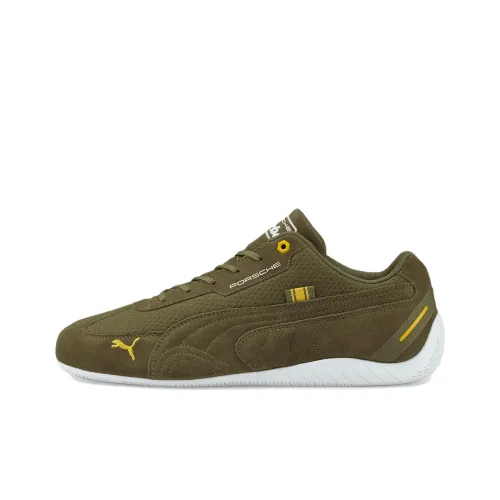 PUMA Porsche Legacy Speedcat Cushioned Anti-Slip And Wear-Resistant Lightweight Low-Top Training Shoes Men's Olive