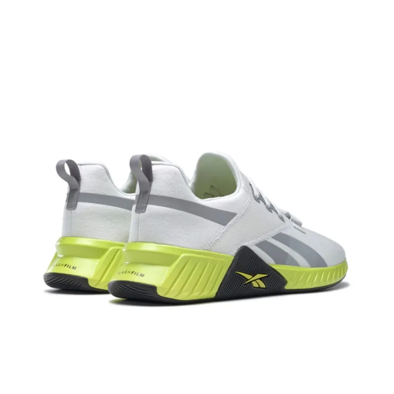 Reebok Flashfilm Training Shoes Unisex Low-Top Gray White/Yellow-4
