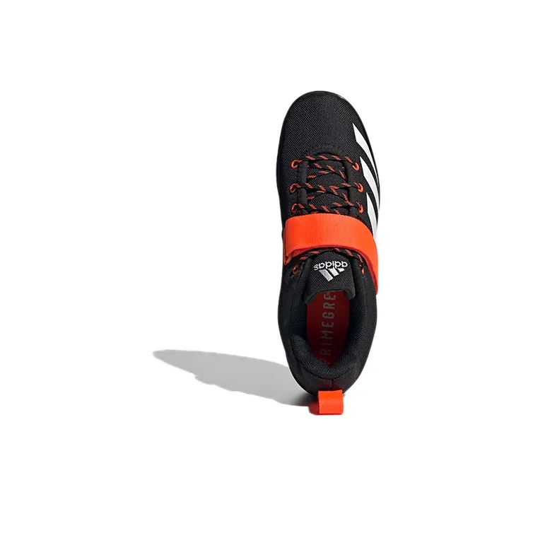 Adidas Powerlift 4 Weightlifting Wear-Resistant Low-Top Training Shoes Unisex Black Orange-4