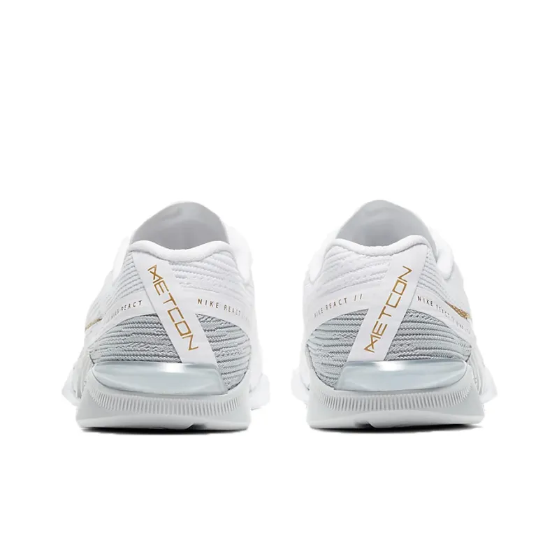 Nike React Metcon Turbo White Metallic Gold Women's-4