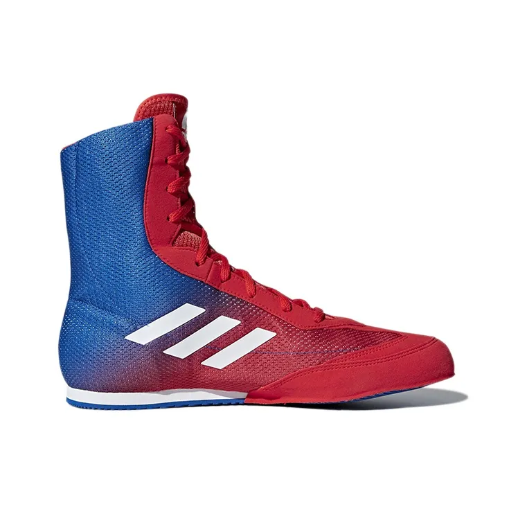Adidas Box Hog Series Training Shoes Men High-Top Blue/Red-1