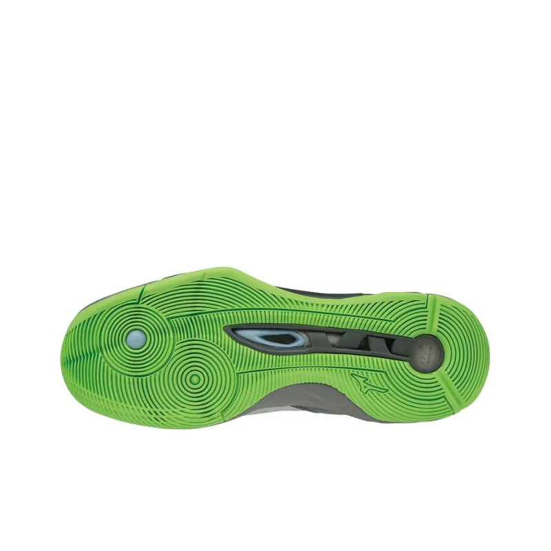 Mizuno Wave Momentum 2 Anti-Slip And Wear-Resistant Breathable Low-Top Training Shoes Unisex Gray Green-3