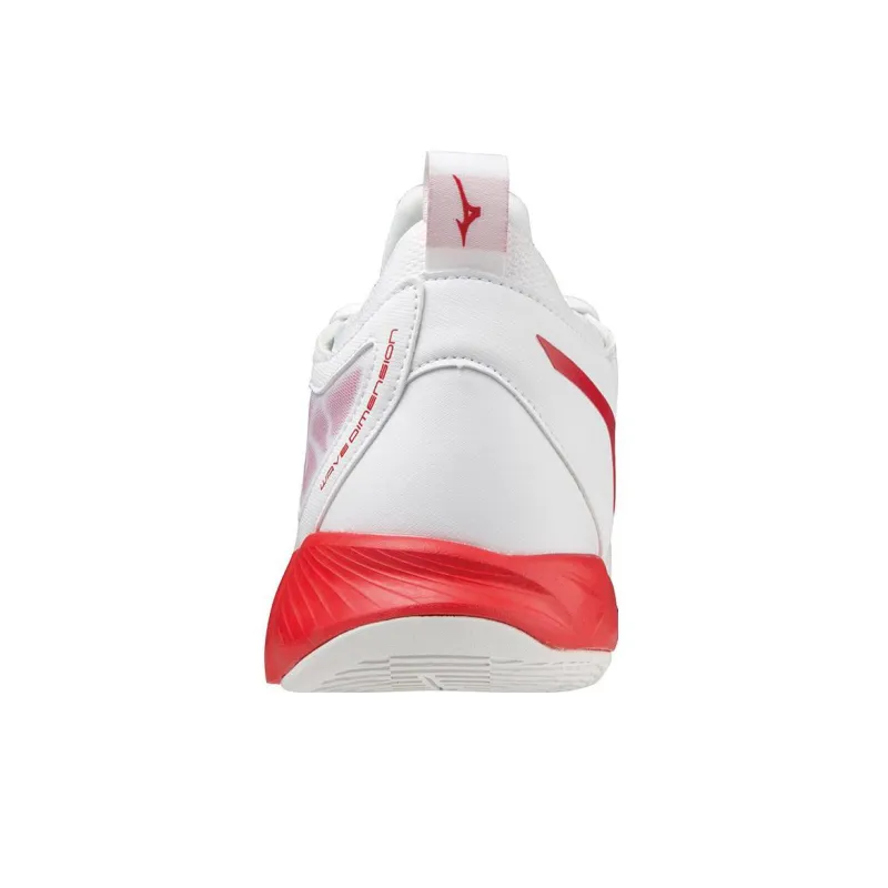 Mizuno Wave Dimension 'White Red'-3