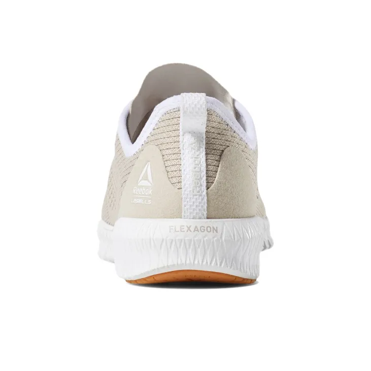 Reebok Flexagon Les Mills Wear resistant Non Slip Low Tops Training Shoe Beige Women's-3