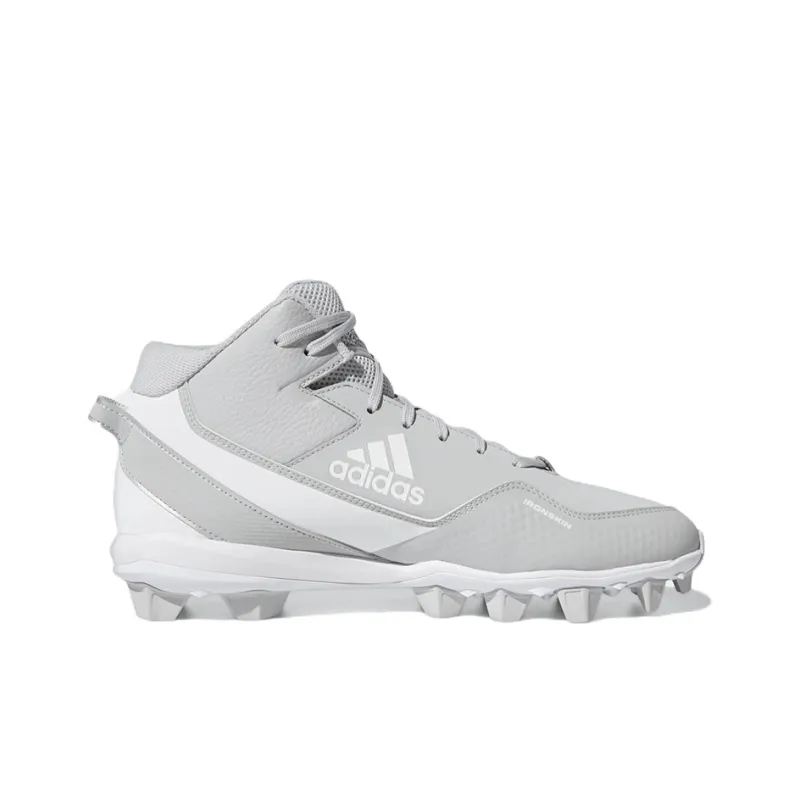 Adidas Icon 7 Mid Md Cleats Abrasion Resistant Mid Top Training Shoes Men's Gray-1