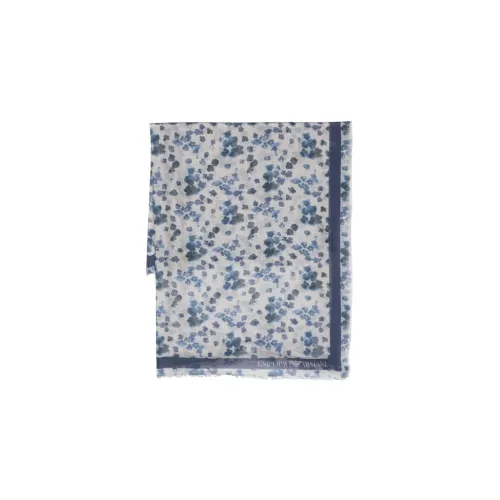 EMPORIO ARMANI Silk Scarves Women's Blue