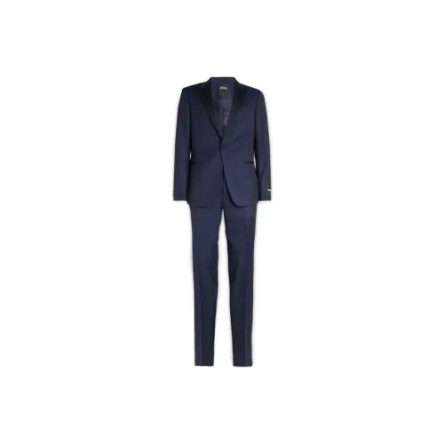 Ermenegildo Zegna Business Suits Men Marine Blue