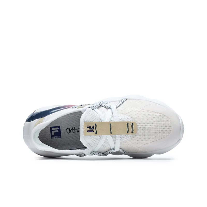 FILA GROOVE Cushioning Anti-Slip And Wear-Resistant Low-Top Training Shoes Women's White-2