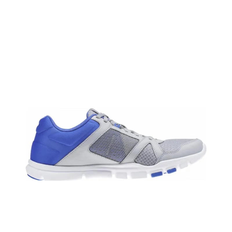 Reebok Yourflex Train 10 MT Anti-Slip Wear-Resistant Low-Top Training Shoes Gray Blue-1