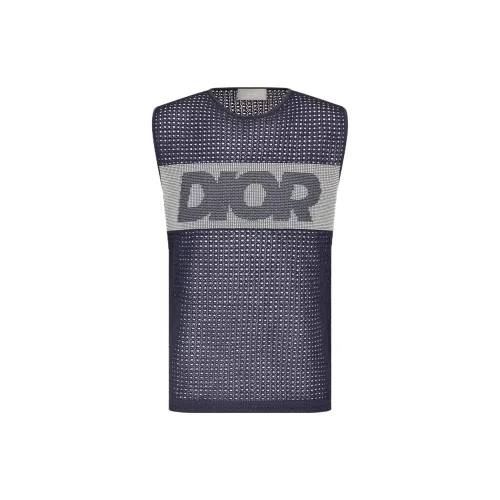 DIOR T-Shirts Men Marine Blue