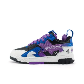 The Smurfs x Kappa Anti Slip Wear Resistant Low Top Skateboard Shoes Unisex Purple Black Blue