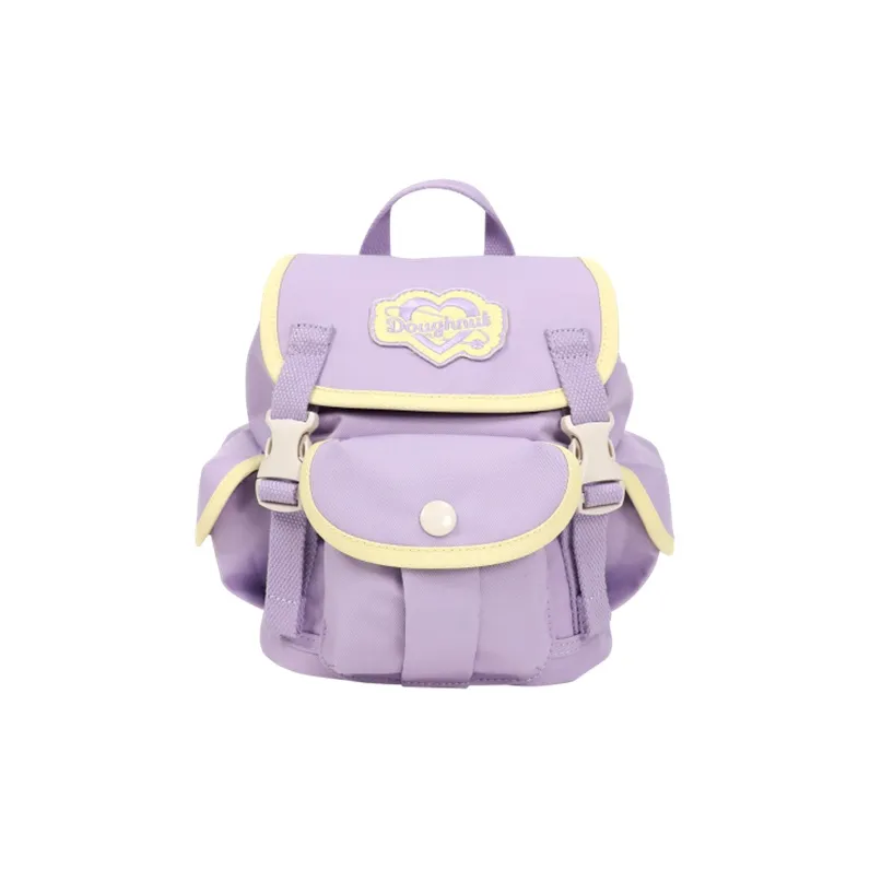 Doughnut Polyester Handbag Crossbody Bag Backpack Regular Women's Mushroom Plaid Cream Plaid Wisteria-8