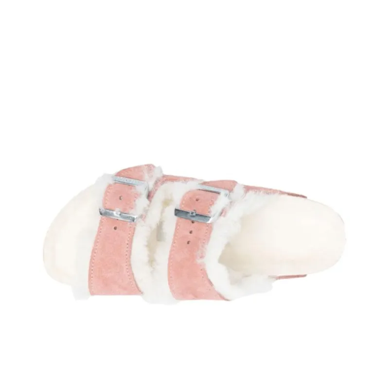 Birkenstock Rubber Sole Slip Resistant Abrasion Resistant Slide Slippers Women's Pink-2