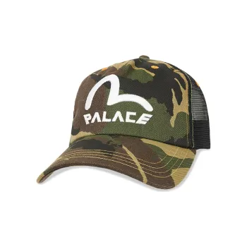 PALACE X Evisu Denim Mesh Trucker Cap