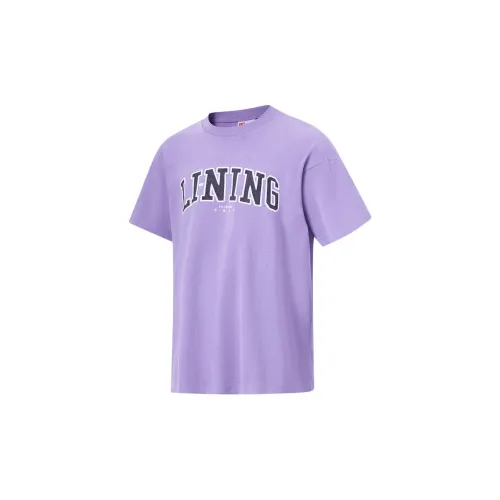 LiNing T-Shirts Unisex Bellflower Purple