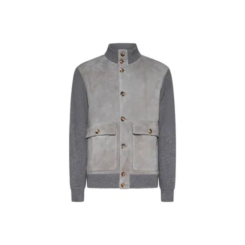 Brunello Cucinelli Jackets Men Gray