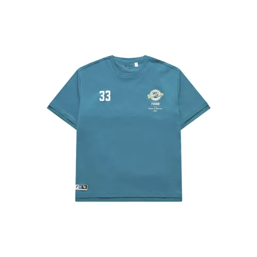 FILA FUSION T-Shirts Men Peacock Blue