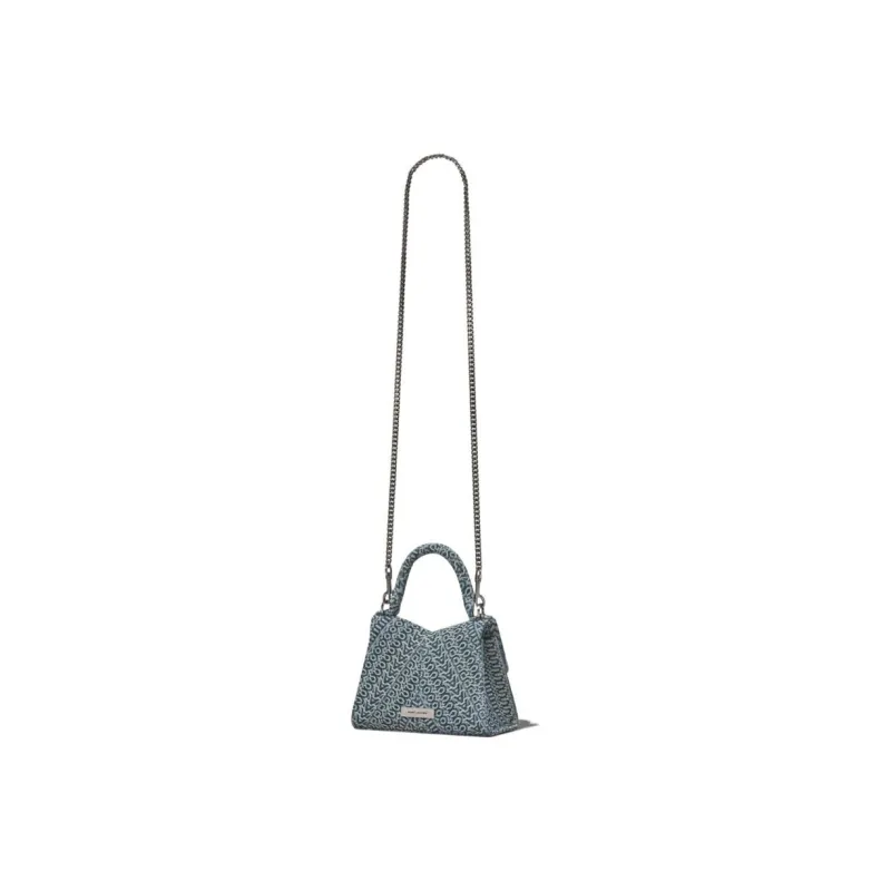 MARC JACOBS Denim Shoulder Bag, Crossbody Bag, Handbag Women's Blue-3