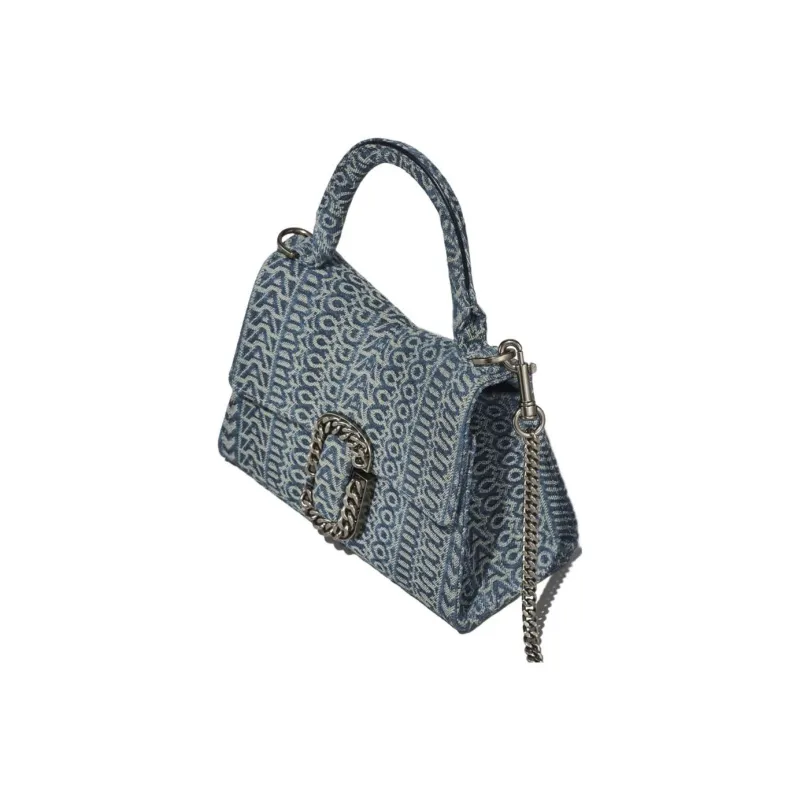 MARC JACOBS Denim Shoulder Bag, Crossbody Bag, Handbag Women's Blue-2