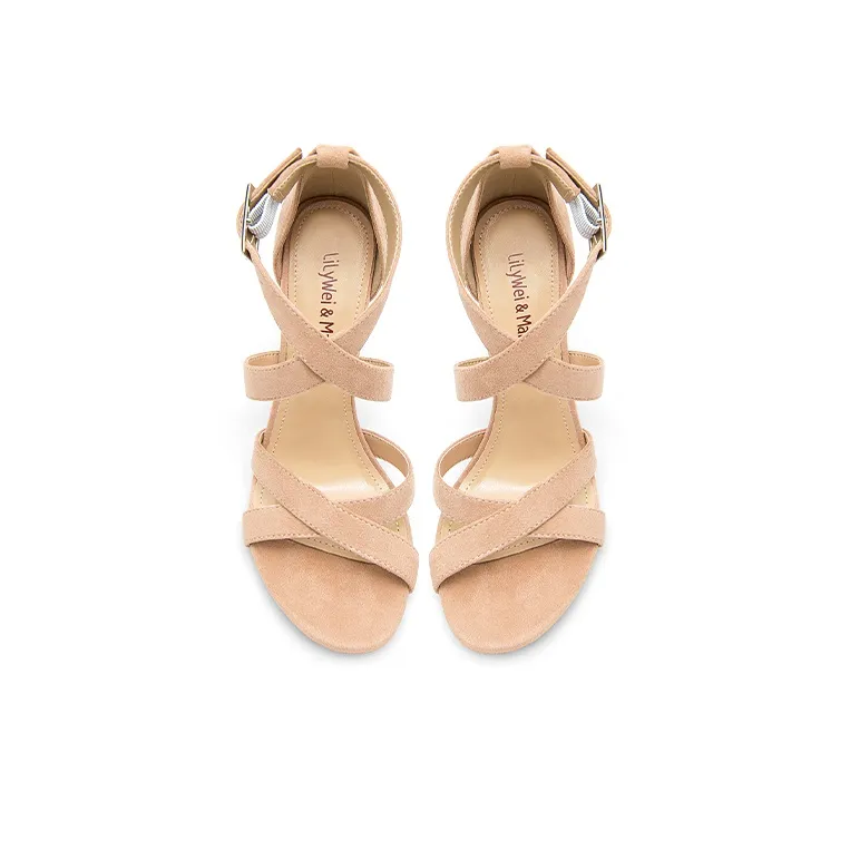 Lily Wei Supermodel Journal Stylish Sandal 10cm Women's Nude Pink-2