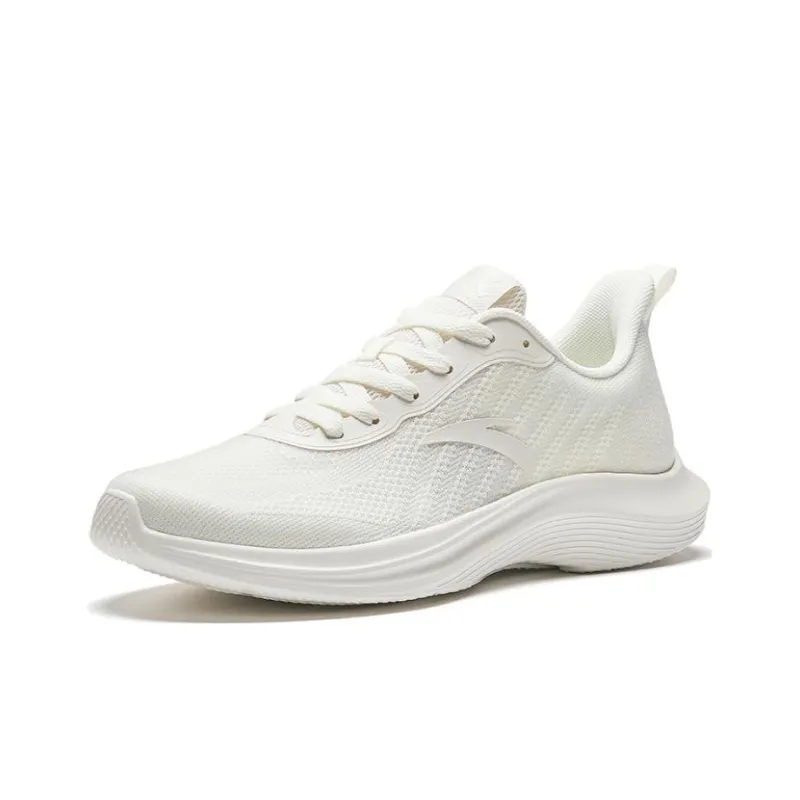 Anta Cushioning Anti Slip And Wear Resistant Low Top Running Shoes Men's White-1