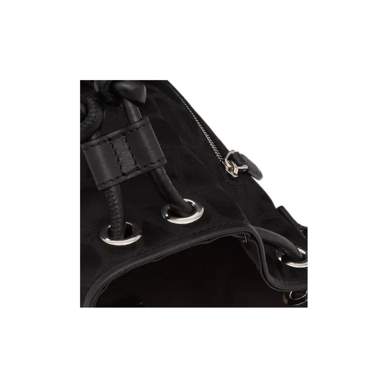 Valentino Nylon Shoulder Bag, Crossbody Bag Mini Men's Black-6