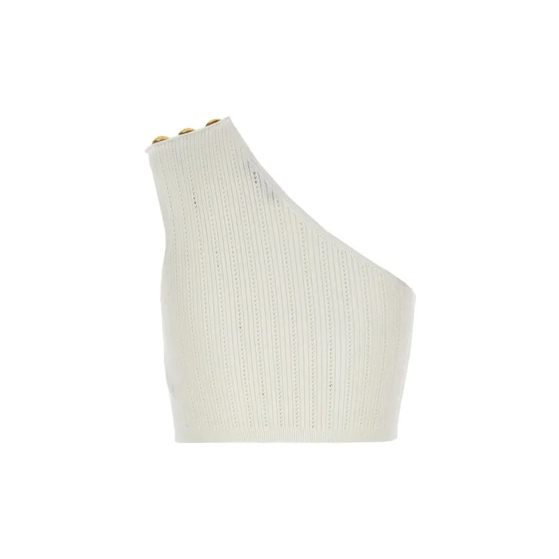 BALMAIN Tank Tops Women's Beige-1