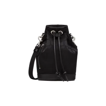 Valentino Nylon Shoulder Bag, Crossbody Bag Mini Men's Black
