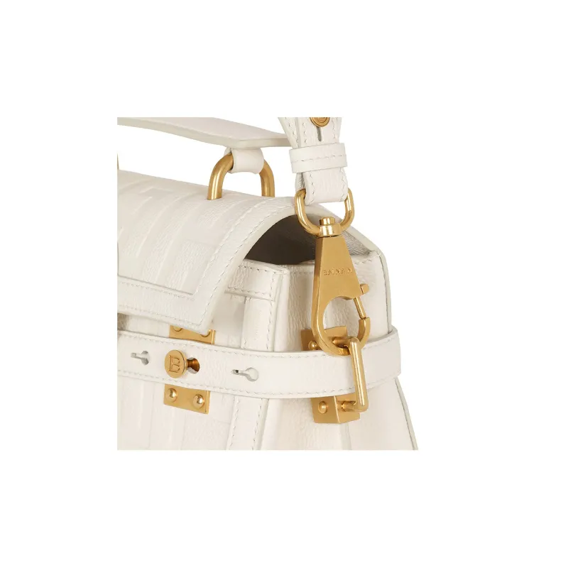 BALMAIN B-Buzz 23 Monogrammed Tote Bag-4