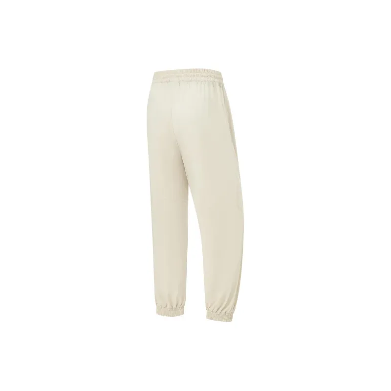 LINING Fitness Series Knitted Sweatpants Women's Foam Khaki-1