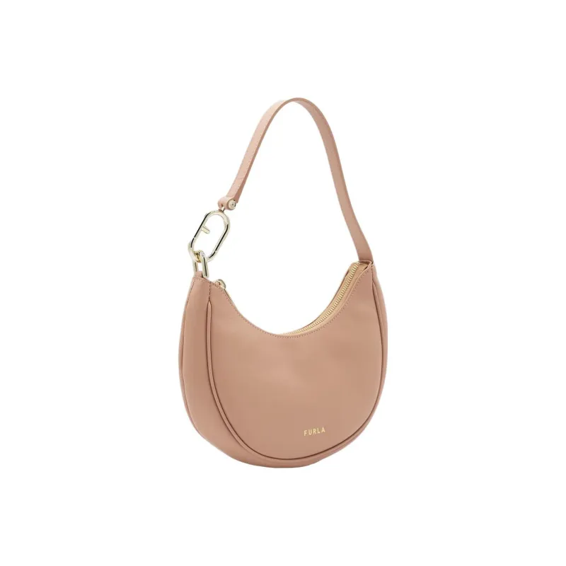 Furla Leather Handbag Shoulder Bag Women's Light Pink-2