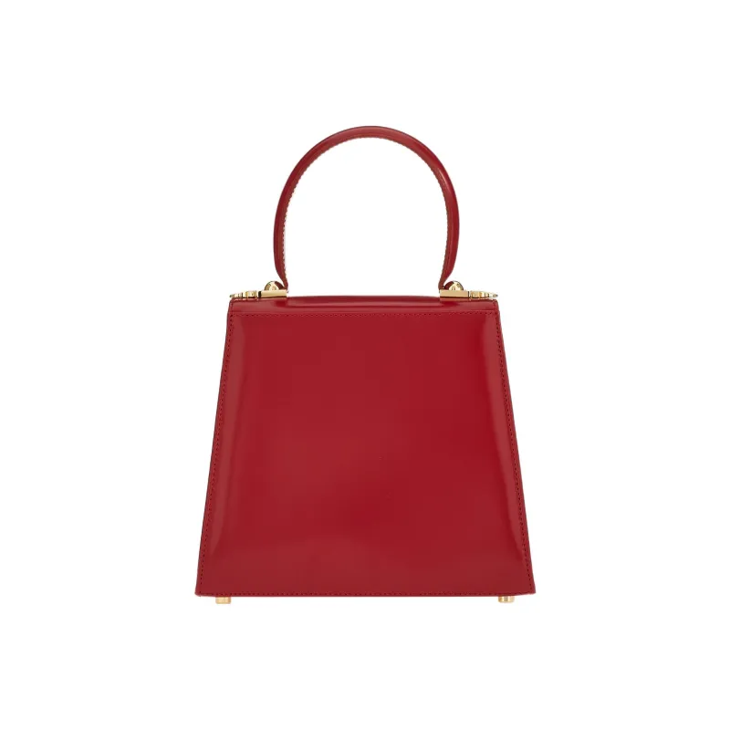 FERRAGAMO Cow Leather Handbag Trumpets Women's Red-2