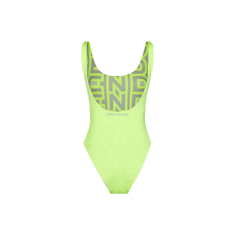 FENDI By Marc Jacobs Reversible One Piece Swimsuit Yellow Lycra-3