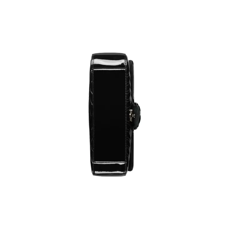 GUCCI GG Marmont Patent Leather Crossbody Bag Shoulder Bag Women's Black-4