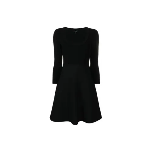 THEORY Long-Sleeved Dresses Women's Black