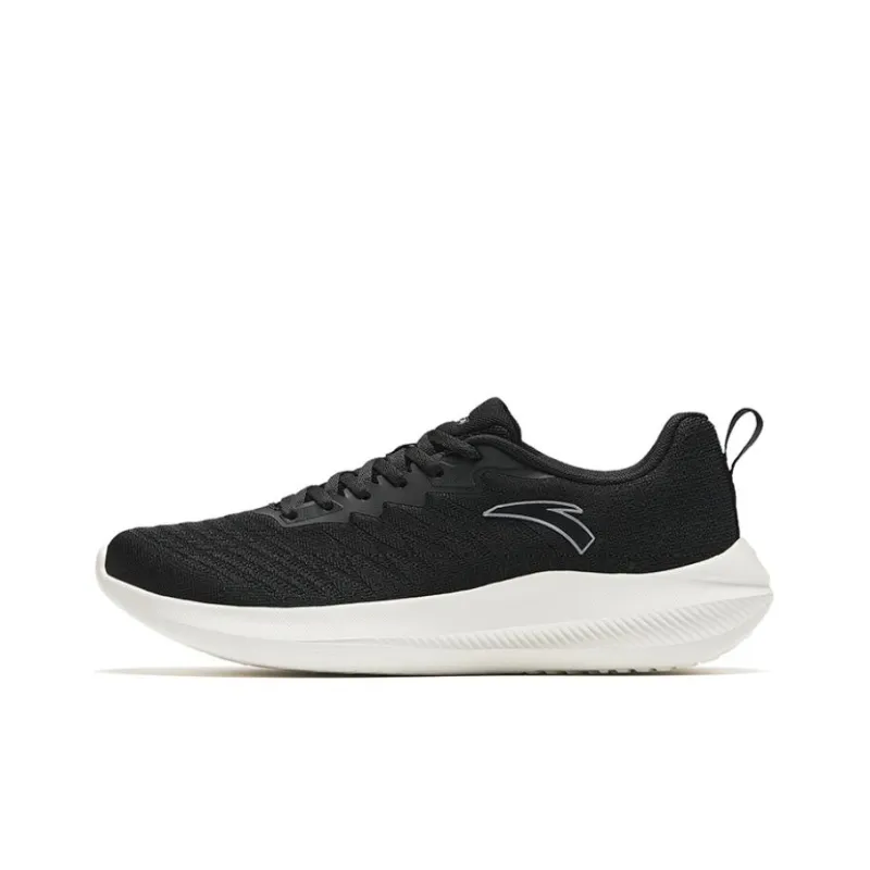 Anta Shock Absorbers With Slip Resistant And Abrasion Resistant Properties Low Top Running Shoes Men's Black White-0