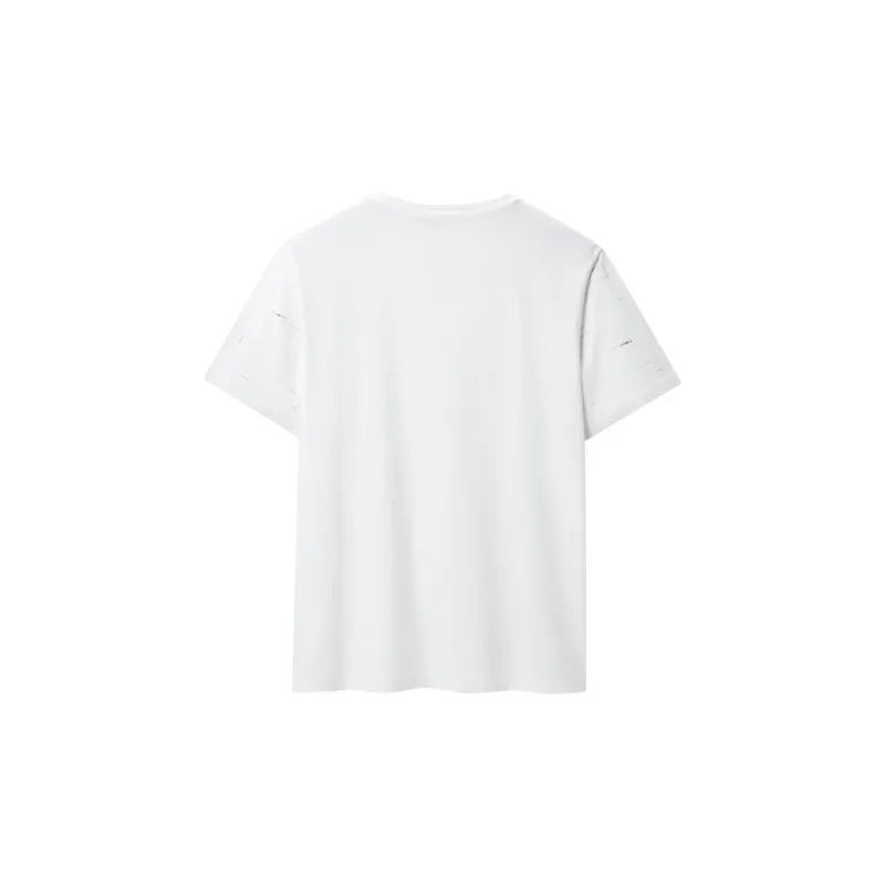 HLA T Shirts Men Ecru Pattern N6-1