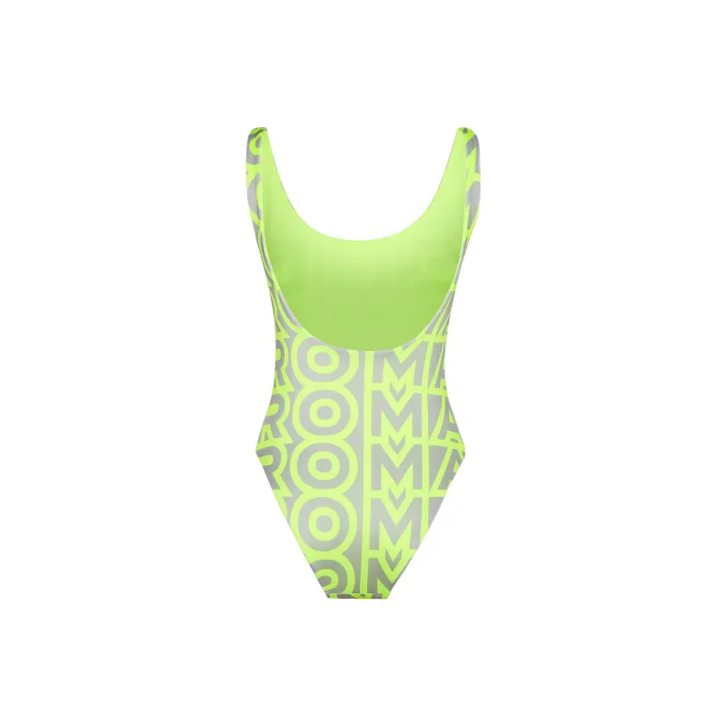 FENDI By Marc Jacobs Reversible One Piece Swimsuit Yellow Lycra-1