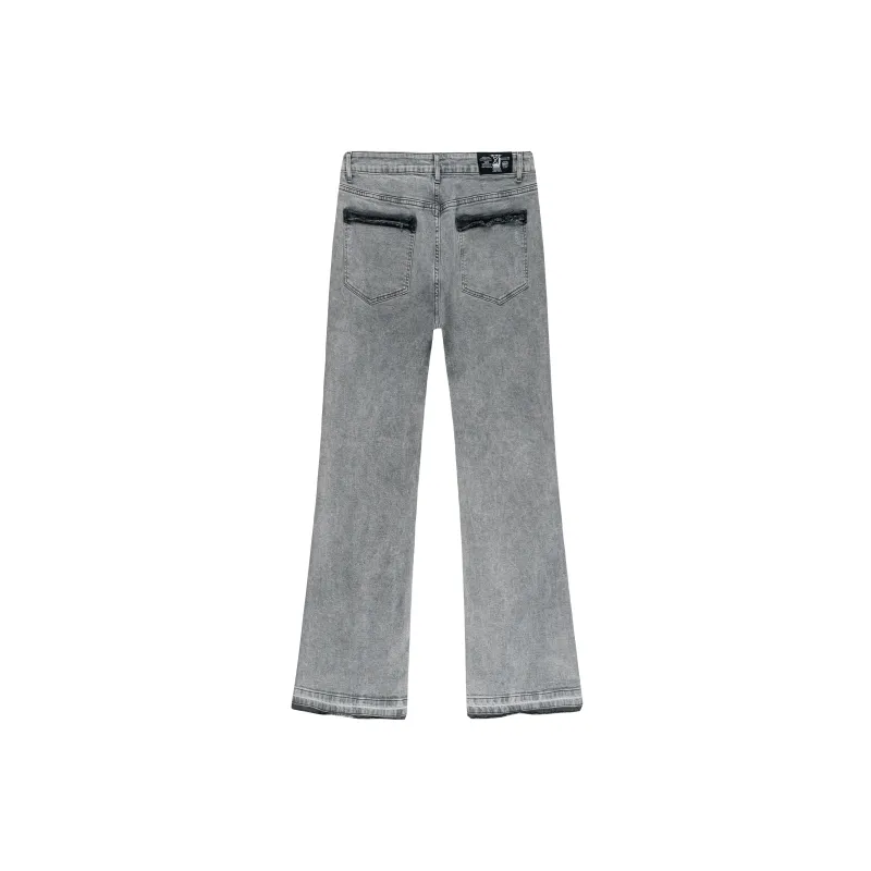 XINYINSU Jeans Unisex Gray-1