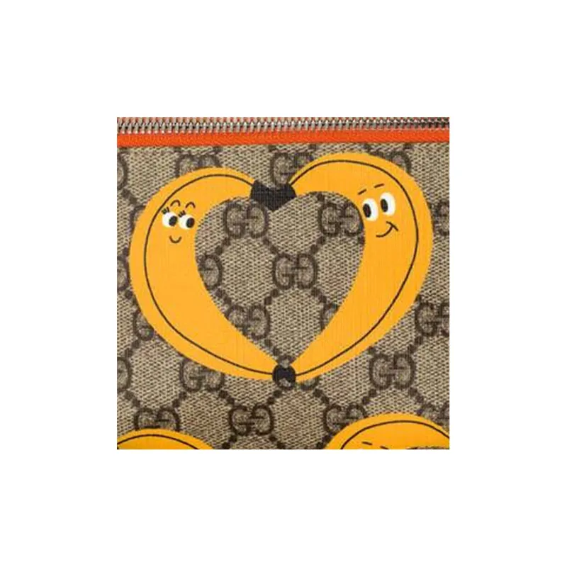 GUCCI Canvas With Leather Fanny Pack Sling Bags Kids' Bags Kids' Candy Color/Ebony/Orange Yellow-6