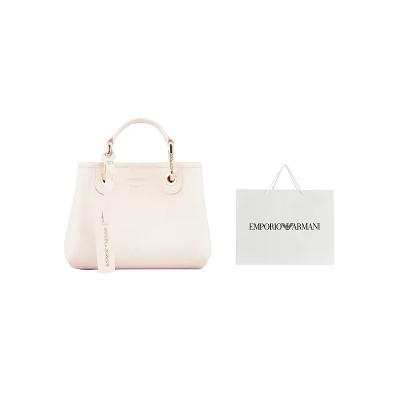 EMPORIO ARMANI Polyester Tote Bag, Shopping Bag, Shoulder Bag, Crossbody Bag, Handbag Mini Women's Nude-8