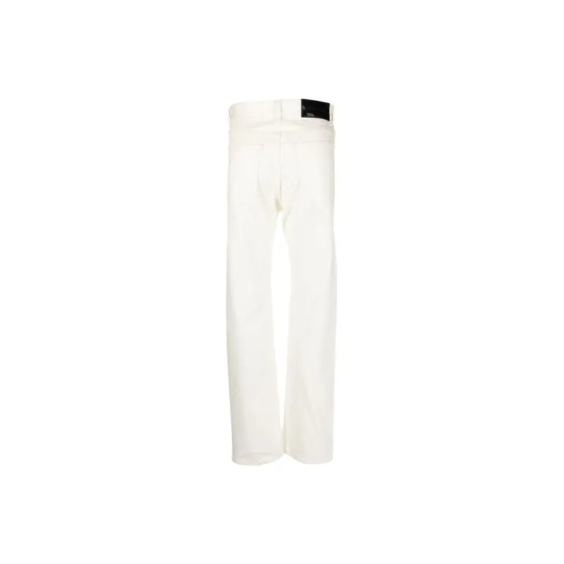 FERRAGAMO Logo-patch Mid-rise Straight-leg Jeans-1