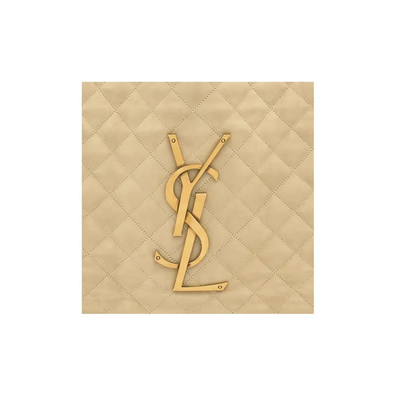 SAINT LAURENT Suede Handbag Tubas Women's Light Umber-7