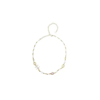 CHANEL Necklaces Women's Gold, Pearl White