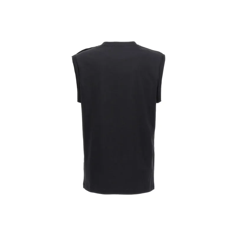 BALMAIN Logo Printed Sleeveless Tank Top-1