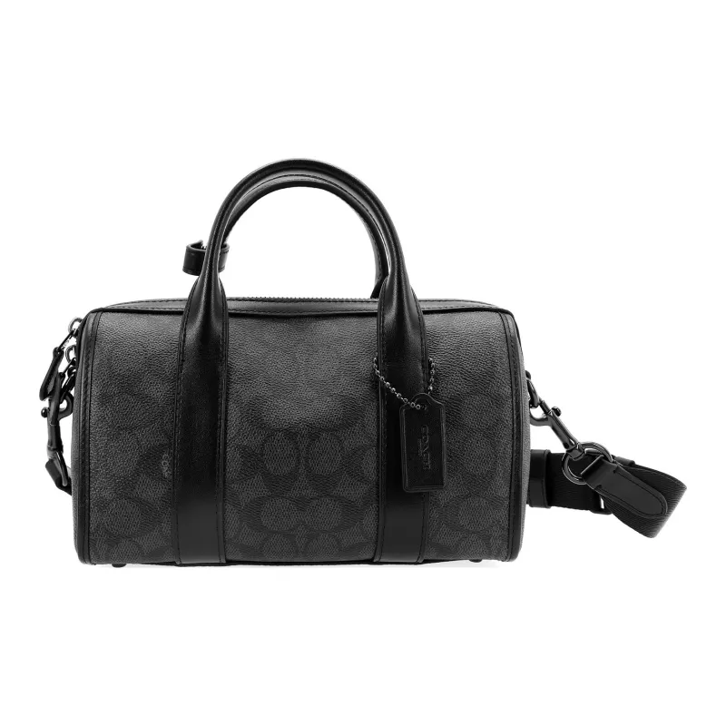 COACH Gotham Coated Canvas Handbag, Shoulder Bag, Crossbody Bag Medium Size Men's Lead Gray-0