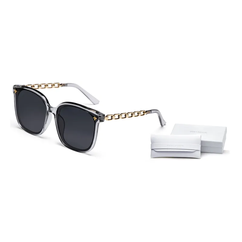 ERROR Plate Frame Square Sunglasses Unisex-3