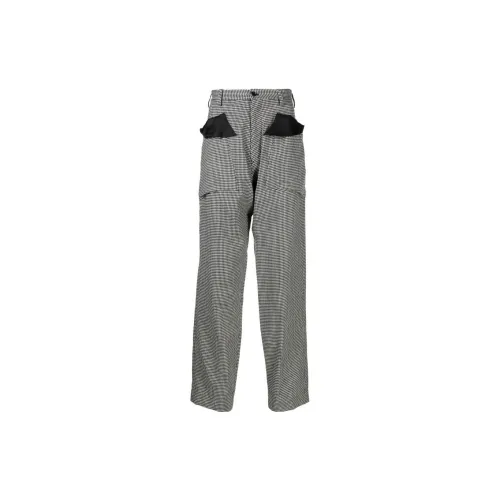 Sulvam Houndstooth Wide Tapered Trousers