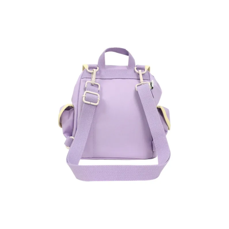 Doughnut Polyester Handbag Crossbody Bag Backpack Regular Women's Mushroom Plaid Cream Plaid Wisteria-10